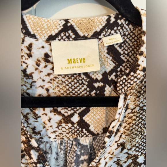 Maeve by Anthropologie Snakeskin Dress Size XS Maeve Juno Snake Print Mini Dress - Picture 5 of 11